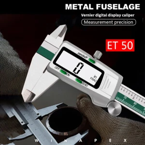 150mm LCD Digital Electronic Vernier Caliper Gauge Stainless Steel Micrometer - Picture 1 of 14