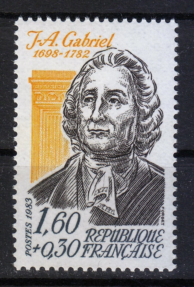 France 1983 MNH Mi 2391 Sc B551 Ange-Jacques Gabriel architect of King Louis XV - Image 1 of 1
