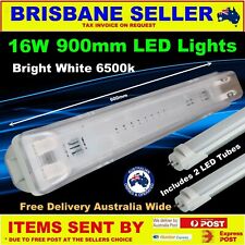 2 x LED Fluro Weatherproof Light 90cm 4 x 90cm Tubes 240v SHIP AUSTRALIA WIDE