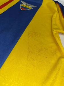 Match Worn Ecuador Home Shirt  1996-1997 Qualifiers 1998 - Picture 1 of 7
