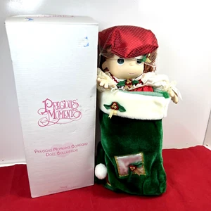 Precious Moments “Holly” Holiday Stocking Doll 16” #1141 1999 Original Box & Tag - Picture 1 of 9