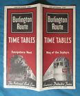 1947 Time Tables BURLINGTON ROUTE Way of The Zephyrs # 3208