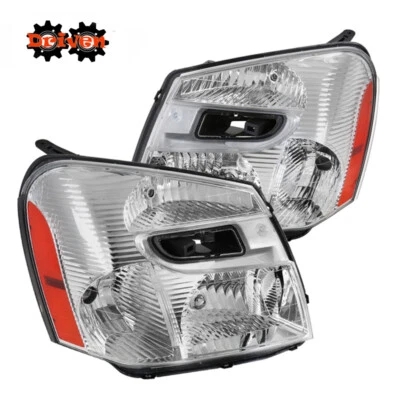Faros cromados ámbar izquierdo + derecho para Chevy Equinox 2005-2009 Foto 1 de 3