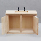 1/12 Dollhouse Simulated Washbasin Cabinet Dollhouse Kitchen Sink Matching Mo NN
