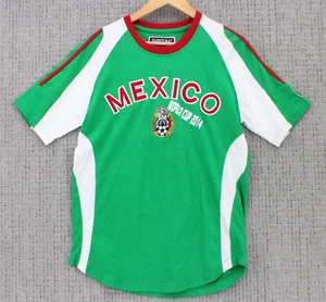 Vintage Hawk's Bay Shirt Men Small S Green Mexico World Cup 2014 Embroidered Y2k - Picture 1 of 9