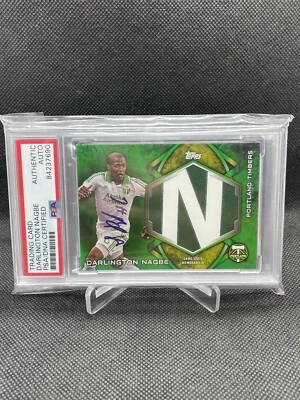 2014 Topps MLS Darlington Nagbe Kits Relic Card 1/1 Portland Timbers PSA/DNA  - Image 1 of 2