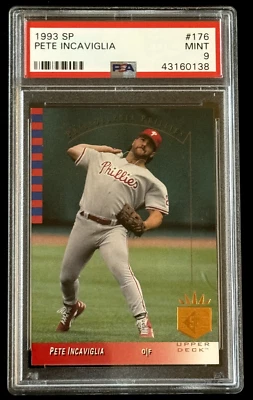 1993 Upper Deck SP #176 Pete Incaviglia PSA 9 MINT [3 higher] SET BREAK Phillies - Image 1 of 2