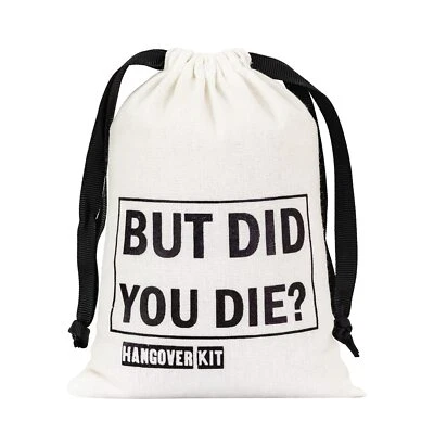 Paquete de 10 Kit de Resaca, 5x7 en Lámina NEGRO PERO DID YOU DIE Kit de Recuperación Bolsas para... Foto 1 de 4