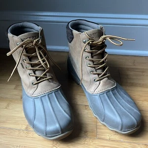 Sperry Top Sider Shoes Avenue Duck Boots Tan Men 11M Leather Waterproof STS12126 - Picture 1 of 19