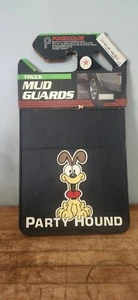 PARTY HOUND ODIE Car Splash Guards GARFIELD Plasticolor Mud Flaps 12"×18" NOS - Picture 1 of 7