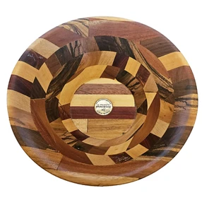 15 cuencos de madera diferentes hechos a mano firmados por Joe Kreskowiak TN EE. UU. 2006 centavo 8" - Imagen 1 de 8