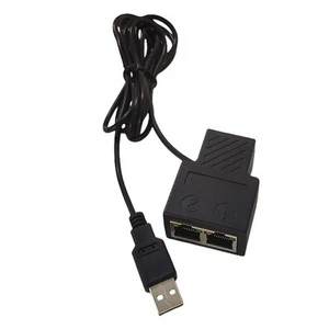 Ethernet Splitter 1 to 2 for RJ45 Network Splitter for dual device networking - Afbeelding 1 van 20