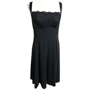 Neu mit Etikett White House Schwarzmarkt schwarz Spitze Mieder formell Veranstaltung Kleid Größe 10 - Bild 1 von 7