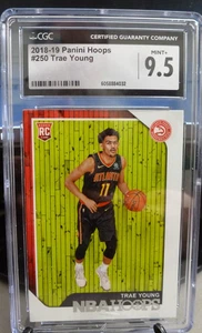 2018-19 Panini Hoops Trae Young Rookie #250 CGC 9.5 MINT+ Atlanta Hawks - Picture 1 of 2