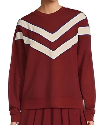 Новый с Ярлыками Antonio Melani активный полоски трубки ворота свитер бордовый размер M - Изображение 1 из 4