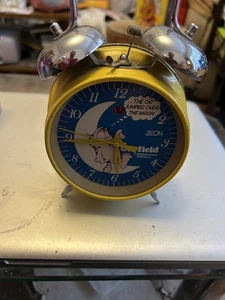 Zeon Vintage Garfield Metall Doppelglockenwecker - 1978 - funktioniert - Bild 1 von 4