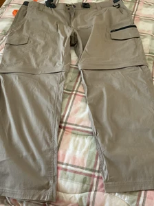 BC Clothing Mens  Convertible Hiking Pants Size XXL 42x 30 Tan NEW - Picture 1 of 8