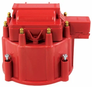 Red HEI Performance Distributor Cap & Rotor, For Hot Rod V8 SBC BBC Chevy Pontia - Picture 1 of 1