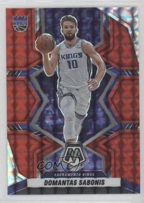 2021-22 Panini Mosaic Red Mosaic Prizm Domantas Sabonis #42 - Image 1 of 2