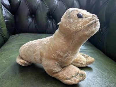 Steiff Seehund Robbe Robby 12cm Vintage 50er Steifftier Plüschtier 60er L21 - Bild 1 von 4