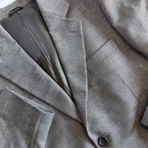 LUCIANI Men's 42S Gray Virgin Wool Blazer Jacket Made in Italy - Picture 1 of 12