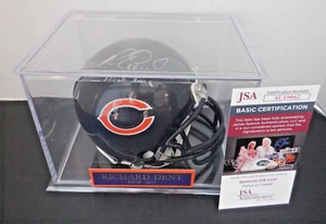 Richard Dent Chicago Bears HOF Signed Autographed Mini Helmet JSA w/Display Case - Picture 1 of 5