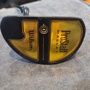 PROSTAFF MAZO WILSON PUTTER RH 35" ACERO EJE ESCALONADO ORGULLO HOYUELO PUTTER AGARRE - Imagen 1 de 8