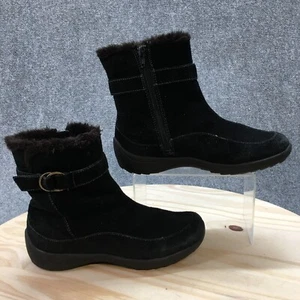 Botas Naturalizer Mujer 7.5M Valour Botín Negro Cuero Forrado Piel Informal - Imagen 1 de 15