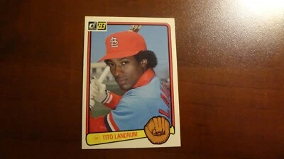 1983 DONRUSS #498 TITO LANDRUM  BASEBALL CARD - Image 1 of 2