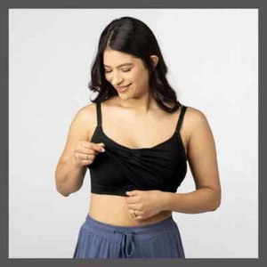 New Kindred Bravely Bamboo Sublime Hands-Free Pumping Sleep Bra - Picture 1 of 12