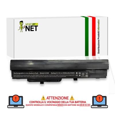 Akku kompatibel mit MSI Wind U100 12 U210 U110 U100-420US 10 U120H 4400mAh - Bild 1 von 4