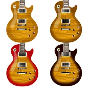 LP Type Guitar Skin Vinyl Wrap Decal Stickers Vintage Burst Inspired 4 Choices - Picture 1 of 19