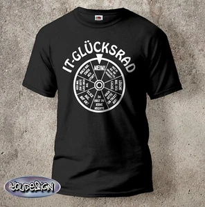 IT Glücksrad Shirt Computer Service T-Shirt Nerd Help Desk Kult Support S-5XL - Bild 1 von 6