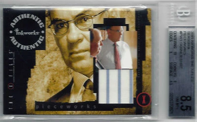 2003 Inkworks X-Files Season 9 Pieceworks BGS 8.5 Skinner Shirt PW3 Rare PSA SP - Image 1 of 2