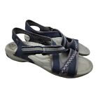 Dr Scholls Shoes Womens Size 7.5 Blue Panama Casual Sandals Beach Summer Walking