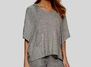 Poncho Top Juicy Couture con Capucha para Mujer XL Gris Acento Brillante - Imagen 1 de 8