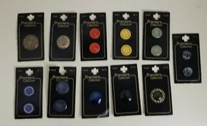 Vintage Buttons Premiere Kollektion Made in Italy & Holland Sorte Neu 17 insgesamt - Bild 1 von 7