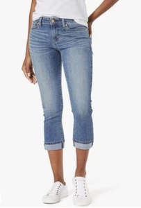 Signature by Levi Strauss & Co. Gold Label Women's Mid-Rise Slim Fit Capri W36 - Picture 1 of 7