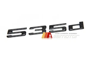 Rear Trunk Real Carbon Fiber Emblem Badge Letters 535d fits BMW E60 F10 5-Series - Picture 1 of 1