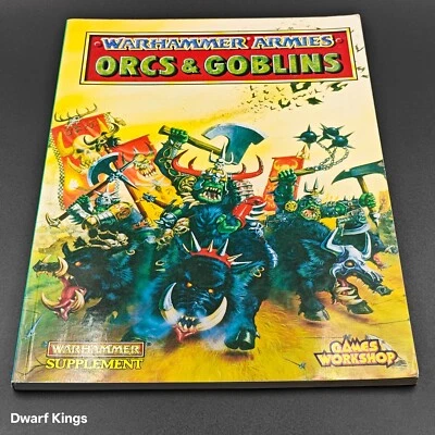 Orcs Goblins Armies Supplement Paperback Warhammer 4th Edition 1993 C - Image 1 of 4