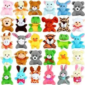 32 Pack Mini Animal Plush Toy Party Favors,Small Plush Stuffed Animals for Birth - Picture 1 of 13