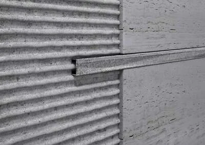 Profilo listello ALLUMINIO glitterato argento per piastrelle. Barra 2 M - Immagine 1 di 4