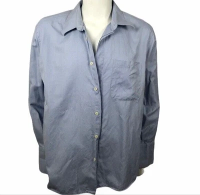 Camisa de vestir Mondo Di Marco azul para hombre talla 17,5 | 100 % algodón hecha en Italia Foto 1 de 4