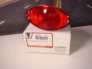 Tail Brake Light Cycle Cat Eye Lamp Steel Harley Custom Bobber V-Twin 33-0306 S4 - Picture 1 of 6