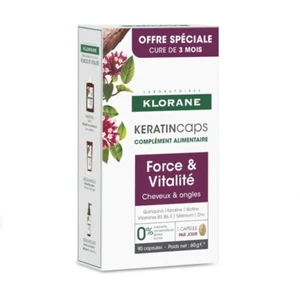 Klorane Keratin Caps Complemento alimenticio contra la caída del cabello 90 cápsulas - Imagen 1 de 1