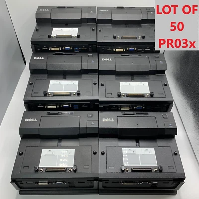 Lot of 50 Dell PR03X E-Port II Docking Station E6220, E6330, E6400, E6440, E6500 - Image 1 of 4