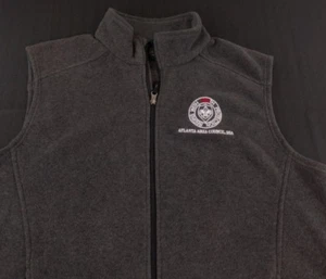 Boy Scouts of America BSA Fleece Vest Atlanta AAC Gray Grey YPT Large L - Picture 1 of 1