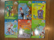 Lot of 6 Dr. Seuss Cat in the Hat Learning Library Books Hardcover