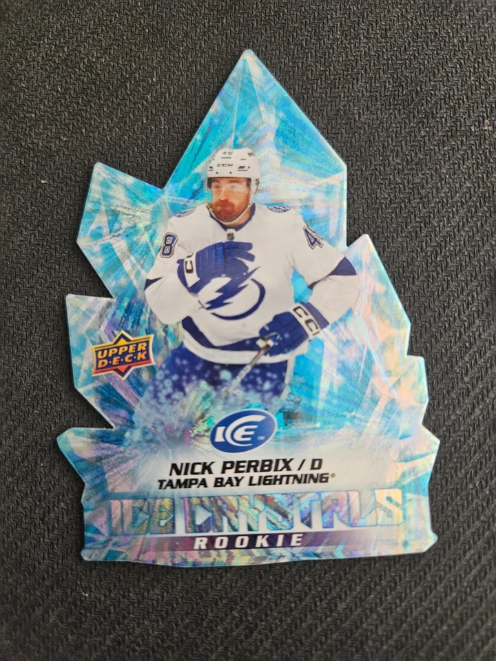 2022-23 Upper Deck Ice NICK PERBIX IC-38 Rookie Ice Crystals Die Cut - Image 1 of 1