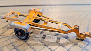 Tootsietoy Boat Trailer Released In Hitch-ups Yellow Vintage Diecast Replica Toy - Picture 1 of 7